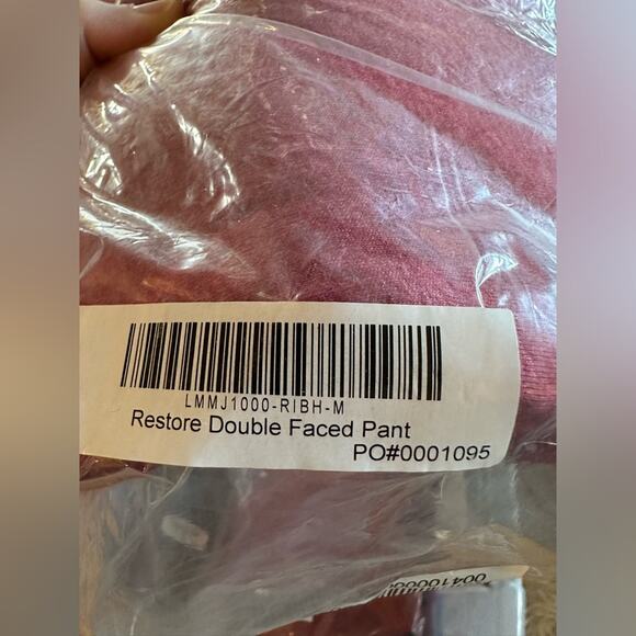 Lunya MENS Lahgo Restore Double Faced Fleece Sweats Brand New Maroon Sz Medium - Picture 5 of 7